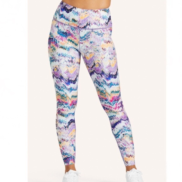 Peloton River Rock High-Waist Printed Leggings Size Medium NWT - Picture 2 of 10